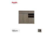 サイドボード&nbsp;100cm&nbsp;シーン&nbsp;オークグレー&nbsp;【モーブル／大川家具】