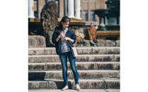 Y-STYLE 魔法の収納スマホショルダー【ライトグレー】