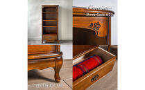 松永工房&nbsp;Continue&nbsp;ブックケース675&nbsp;アンティークカラー&nbsp;クラシック&nbsp;エレガント&nbsp;アンティーク調家具&nbsp;木製&nbsp;&nbsp;ねこ脚&nbsp;本棚&nbsp;ブックケース&nbsp;収納&nbsp;リビングインテリア&nbsp;ディスプレイ&nbsp;飾り棚&nbsp;カンティーニュ【配送不可：沖縄・離島】