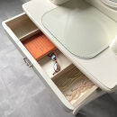 松永工房&nbsp;Continue&nbsp;ドレッサー&nbsp;アルバ&nbsp;オフィシャル限定品&nbsp;ホワイトカラー&nbsp;クラシック&nbsp;エレガント&nbsp;インテリア&nbsp;アンティーク調家具&nbsp;木製&nbsp;鏡台&nbsp;ミラー&nbsp;ねこ脚&nbsp;ヘアメイク&nbsp;メイク&nbsp;コスメ&nbsp;アクセサリー&nbsp;収納&nbsp;カンティーニュ【配送不可：沖縄・離島】