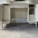 松永工房&nbsp;Continue&nbsp;ドレッサー&nbsp;アロール半三&nbsp;オフィシャル限定品&nbsp;ホワイトカラー&nbsp;クラシック&nbsp;エレガント&nbsp;インテリア&nbsp;アンティーク調家具&nbsp;木製&nbsp;鏡台&nbsp;ミラー&nbsp;ねこ脚&nbsp;ヘアメイク&nbsp;メイク&nbsp;コスメ&nbsp;アクセサリー&nbsp;収納&nbsp;カンティーニュ【配送不可：沖縄・離島】