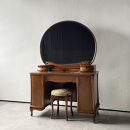 松永工房&nbsp;Continue&nbsp;ドレッサー&nbsp;アロール一面&nbsp;オフィシャル限定品&nbsp;クラシック&nbsp;エレガント&nbsp;インテリア&nbsp;アンティーク調家具&nbsp;木製&nbsp;鏡台&nbsp;ミラー&nbsp;ねこ脚&nbsp;ヘアメイク&nbsp;メイク&nbsp;コスメ&nbsp;アクセサリー&nbsp;収納&nbsp;カンティーニュ【配送不可：沖縄・離島】