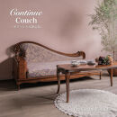 松永工房&nbsp;Continue&nbsp;カウチ&nbsp;オフィシャル限定品&nbsp;クラシック&nbsp;エレガント&nbsp;インテリア&nbsp;アンティーク調家具&nbsp;木製&nbsp;ソファ&nbsp;リビング　チェア&nbsp;ねこ脚&nbsp;カンティーニュ【配送不可：沖縄・離島】