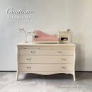 松永工房&nbsp;Continue&nbsp;リビングチェスト&nbsp;オフィシャル限定品&nbsp;ホワイトカラー&nbsp;&nbsp;クラシック&nbsp;エレガント&nbsp;インテリア&nbsp;アンティーク調家具&nbsp;木製&nbsp;チェスト&nbsp;ねこ脚&nbsp;タンス&nbsp;収納家具&nbsp;収納&nbsp;カンティーニュ&nbsp;寝室&nbsp;ロータイプ【配送不可：沖縄・離島】