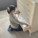 松永工房&nbsp;Continue&nbsp;ビッグチェスト&nbsp;ホワイトカラー&nbsp;&nbsp;クラシック&nbsp;エレガント&nbsp;インテリア&nbsp;アンティーク調家具&nbsp;木製&nbsp;チェスト&nbsp;ねこ脚&nbsp;タンス&nbsp;収納家具&nbsp;収納&nbsp;カンティーニュ&nbsp;寝室【配送不可：沖縄・離島】