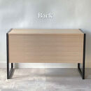 松永工房&nbsp;MASTER&nbsp;PIECE&nbsp;デスク120&nbsp;＆ワゴン&nbsp;ナチュラルカラー×ブラックカラー&nbsp;天板ウッド&nbsp;モダンテイスト&nbsp;シンプルデザイン&nbsp;木製&nbsp;デスク&nbsp;オフィス&nbsp;ホームユース&nbsp;書斎&nbsp;パソコンデスク&nbsp;マスターピース【配送不可：沖縄・離島】