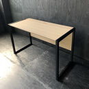 松永工房&nbsp;MASTER&nbsp;PIECE&nbsp;デスク120&nbsp;＆ワゴン&nbsp;ナチュラルカラー×ブラックカラー&nbsp;天板ウッド&nbsp;モダンテイスト&nbsp;シンプルデザイン&nbsp;木製&nbsp;デスク&nbsp;オフィス&nbsp;ホームユース&nbsp;書斎&nbsp;パソコンデスク&nbsp;マスターピース【配送不可：沖縄・離島】