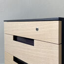 松永工房&nbsp;MASTER&nbsp;PIECE&nbsp;デスク120&nbsp;＆ワゴン&nbsp;ナチュラルカラー×ブラックカラー&nbsp;天板ウッド&nbsp;モダンテイスト&nbsp;シンプルデザイン&nbsp;木製&nbsp;デスク&nbsp;オフィス&nbsp;ホームユース&nbsp;書斎&nbsp;パソコンデスク&nbsp;マスターピース【配送不可：沖縄・離島】