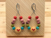 那智の紀州材 桧のアクセサリー ピアス・ブレスレット・チョーカーのセット