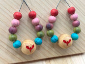 那智の紀州材 桧のアクセサリー ピアス・ブレスレット・チョーカーのセット