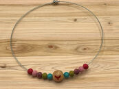 那智の紀州材 桧のアクセサリー ピアス・ブレスレット・チョーカーのセット