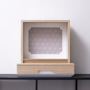 松永工房 MASTER PIECE オフィシャル限定品 メモリアルボックス＆メモリアルプレート ナチュラルカラー×ホワイトカラー ペットのお仏壇 供養 祈り 日本語縦書きメッセージ モダンインテリア シンプルデザイン マスターピース