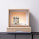 松永工房 MASTER PIECE オフィシャル限定品 メモリアルボックス＆メモリアルプレート ナチュラルカラー×ホワイトカラー ペットのお仏壇 供養 祈り 日本語縦書きメッセージ モダンインテリア シンプルデザイン マスターピース