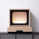 松永工房 MASTER PIECE オフィシャル限定品 メモリアルボックス＆メモリアルプレート ナチュラルカラー×ブラックカラー ペットのお仏壇 供養 祈り 日本語縦書きメッセージ モダンインテリア シンプルデザイン マスターピース