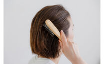 【セット】絹の艶髪　ボリュームアップシルクブラシ＋つげのくし（ねこ）　携帯袋付き