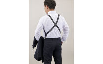 102504-3 お洒落と機能性「ホルスター型サスペンダー」ブラック