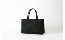 上品なコードレース素材のフォーマルトートバッグ