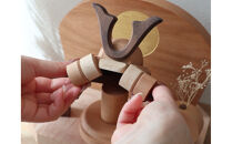 ぬくもりを飾る　天然木の節句兜