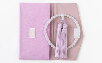 【意匠京念珠板倉】京念珠 女性用 ホワイトオニキス 7mm玉(数珠袋付)［ 京都 数珠 念珠 人気 おすすめ 証明書付 京都府伝統産業優秀技術 お取り寄せ 通販 送料無料 ふるさと納税 ］