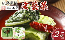＼年内発送／広島菜漬「安藝菜」 2.5kg