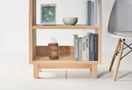 【国産材でつくる北欧テイストの本棚】森のブックシェルフ&nbsp;九州産杉材&nbsp;木の香り漂う無塗装仕上げ&nbsp;無垢材&nbsp;国産材&nbsp;大川家具