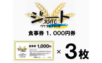 【ウクライナ避難民支援事業寄附金専用】【ふるさと納税の返礼品でウクライナ避難民を支援します】 ウクライナ・レストラン「ジート」食事券　3,000円分(1,000円券×3枚)