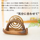 蚊遣器　枝乗りペアふくろう　s11-194【信楽焼・明山】