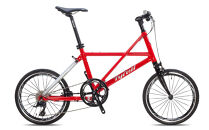 【Tyrell(タイレル)】FXα&nbsp;レッド＆グロスシルバー【自転車&nbsp;折りたたみ式&nbsp;ミニベロ&nbsp;スポーツ&nbsp;ロードバイク&nbsp;スポーツサイクル&nbsp;簡単&nbsp;コンパクト&nbsp;通勤&nbsp;通学&nbsp;サイクリング&nbsp;変速付き&nbsp;香川県】