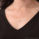 【心葉/京都kokoroba&nbsp;kyoto】K18&nbsp;天然ダイヤモンド&nbsp;葵×ハートモチーフネックレス