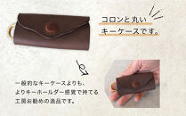 ころんと丸い牛革キーケース「home」&nbsp;ふるさと納税限定「TSU&nbsp;ZU&nbsp;KUコースター」