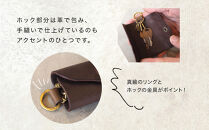 ころんと丸い牛革キーケース「home」&nbsp;ふるさと納税限定「TSU&nbsp;ZU&nbsp;KUコースター」