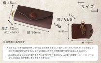 ころんと丸い牛革キーケース「home」&nbsp;ふるさと納税限定「TSU&nbsp;ZU&nbsp;KUコースター」