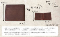 うすい牛革財布「skinny」ふるさと納税限定「TSU&nbsp;ZU&nbsp;KUコースター」