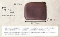 ちいさな牛革L字財布「friend」ふるさと納税限定「TSU ZU KUコースター」