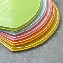 紀州漆器&nbsp;半月盆&nbsp;お盆&nbsp;パステルカラー&nbsp;約36cm&nbsp;ピンク