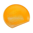 紀州漆器&nbsp;半月盆&nbsp;お盆&nbsp;パステルカラー&nbsp;約36cm&nbsp;オレンジ