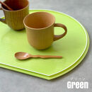 紀州漆器&nbsp;半月盆&nbsp;お盆&nbsp;パステルカラー&nbsp;約36cm&nbsp;グリーン