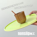 紀州漆器&nbsp;半月盆&nbsp;お盆&nbsp;パステルカラー&nbsp;約36cm&nbsp;グリーン