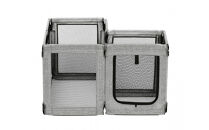 ペット&nbsp;洗える折りたたみペットサークル&nbsp;AOPS-8P&nbsp;グレー