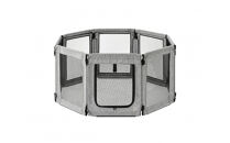 ペット&nbsp;洗える折りたたみペットサークル&nbsp;AOPS-8P&nbsp;グレー