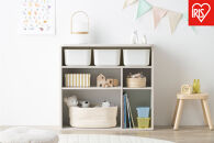 収納棚&nbsp;ラウンドシェルフ&nbsp;RUSR-74S&nbsp;ホワイト