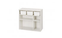 収納棚&nbsp;ラウンドシェルフ&nbsp;RUSR-74S&nbsp;ホワイト