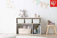 収納棚&nbsp;ラウンドシェルフ&nbsp;RUSR-74L&nbsp;ホワイト