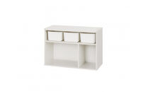 収納棚&nbsp;ラウンドシェルフ&nbsp;RUSR-74L&nbsp;ホワイト