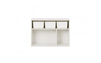 収納棚&nbsp;ラウンドシェルフ&nbsp;RUSR-74L&nbsp;ホワイト