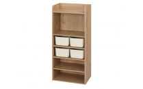 収納棚&nbsp;ラウンドシェルフ&nbsp;RUSR-50H&nbsp;ナチュラル/ライトベージュ