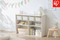 収納棚&nbsp;ラウンドシェルフ&nbsp;RUSR-97W&nbsp;ホワイト