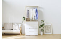 チェスト上ハンガーラック&nbsp;CHHR-850&nbsp;ホワイト