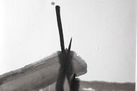 福岡市ゆかりの墨象作品《信》原画（A3額装）／「静かなる強さの系譜」黒田官兵衛シリーズより