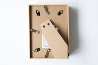 福岡市ゆかりの墨象作品《慈影》複製品（ポストカードサイズ・額装付き）／「アートのある暮らし」シリーズ「静かなる強さの系譜」より